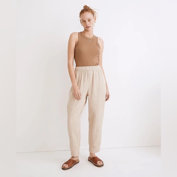 Madewell Pants - Madewell Lightspun Pull-On Balloon Pants